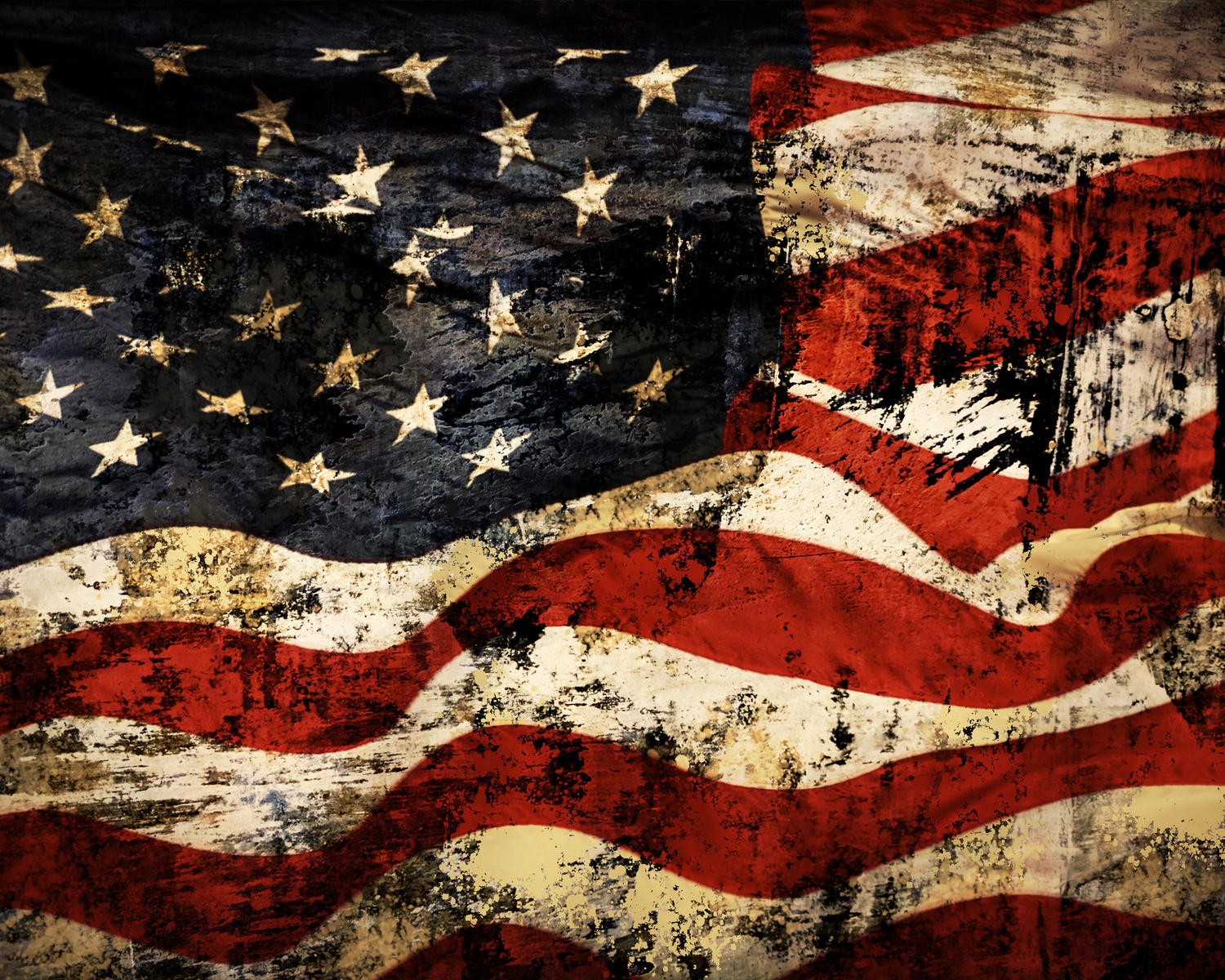 Rustic American Flag Wallpaper